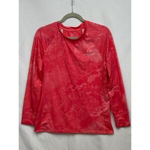 Realtree Fishing Long Sleeve Shirt S Polyester Pink‎